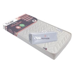 Matelas climatisé TINEO 60x120 cm - Epaisseur 10 cm - Livré avec matelas nomade roulé