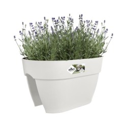 ELHO - Pot de fleurs - Vibia Campana Flower Bridge 40 - Blanc Soie - Balcon extérieur - L 26 x W 39 x H 22 cm