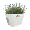 ELHO - Pot de fleurs - Vibia Campana Flower Bridge 40 - Blanc Soie - Balcon extérieur - L 26 x W 39 x H 22 cm