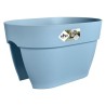 ELHO - Pot de fleurs - Vibia Campana Flower Bridge 40 - Bleu Vintage - Balcon extérieur - L 26 x W 39 x H 22 cm