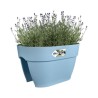 ELHO - Pot de fleurs - Vibia Campana Flower Bridge 40 - Bleu Vintage - Balcon extérieur - L 26 x W 39 x H 22 cm