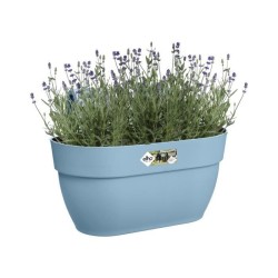 ELHO - Pot de fleurs - Vibia Campana Easy Hanger Medium - Bleu Vintage - Balcon extérieur - L 24.1 x W 36 x H 26.5 cm