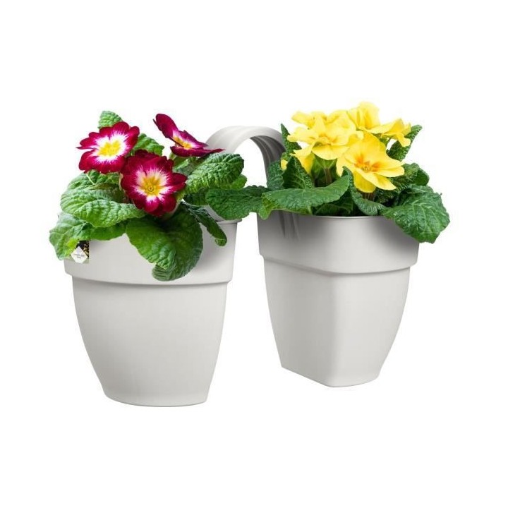 ELHO - Pot de fleurs - Vibia Campana Flower Twin 21 - Blanc Soie - Bal