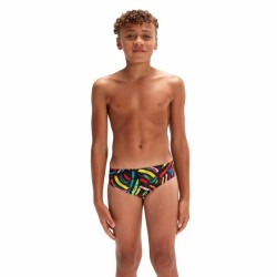 Maillot de bain enfant Speedo Digital Allover Brief Noir