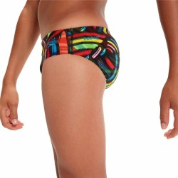 Maillot de bain enfant Speedo Digital Allover Brief Noir