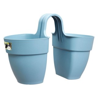 ELHO - Pot de fleurs - Vibia Campana Flower Twin 21 - Bleu Vintage - B