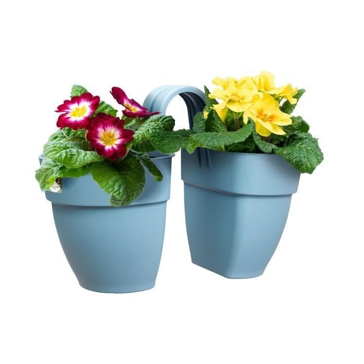 ELHO - Pot de fleurs - Vibia Campana Flower Twin 21 - Bleu Vintage - B