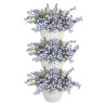 ELHO - Pot de fleurs - Vibia Campana Foret Vertical Set/3 - Blanc Soie - Balcon extérieur - L 17.1 x W 20.7 x H 29.7 cm