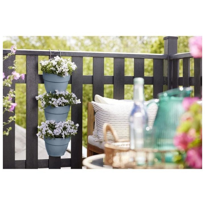 ELHO - Pot de fleurs - Vibia Campana Foret Vertical Set/3 - Bleu Vinta