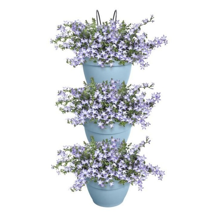 ELHO - Pot de fleurs - Vibia Campana Foret Vertical Set/3 - Bleu Vinta