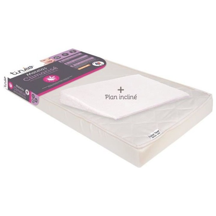 Matelas Climatisé TINEO 60x120 cm - Epaisseur 10 cm - Livre avec un p