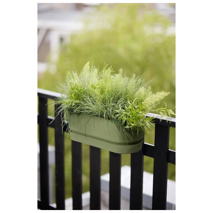 ELHO - Pot de fleurs - Greenville Easy Balcony 52 - Leaf Green - Balco