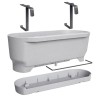 ELHO - Jardiniere de balcon - Greenville Easy Balcony 52 - Living Ciment - Balcon - L 21.2 x W 52 x H 19.4 cm