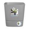 ELHO - Pot de fleurs - Greensense Aqua Care Carré 30 - Ciment Clair - Intérieur/extérieur - Ø 29.5 x H 30.2 cm