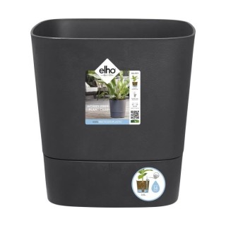 ELHO - Pot de fleurs - Greensense Aqua Care Carré 30 - Gris Charbon -
