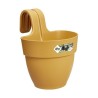 ELHO - Pot de fleurs - Vibia Campana Easy Hanger Small - Jaune Miel - Balcon extérieur - L 24.1 x W 20.5 x H 26.5 cm