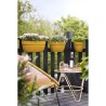 ELHO - Pot de fleurs - Vibia Campana Easy Hanger Large - Jaune Miel - Balcon extérieur - L 24.1 x W 46 x H 26.5 cm