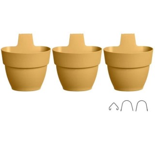 ELHO - Pot de fleurs - Vibia Campana Foret Vertical Set/3 - Jaune Miel