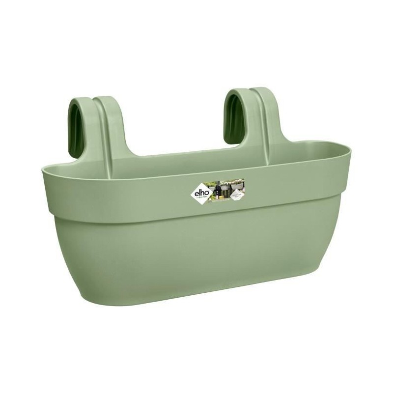 ELHO - Pot de fleurs - Vibia Campana Easy Hanger Large - Vert Pistache - Balcon extérieur - L 24.1 x W 46 x H 26.5 cm