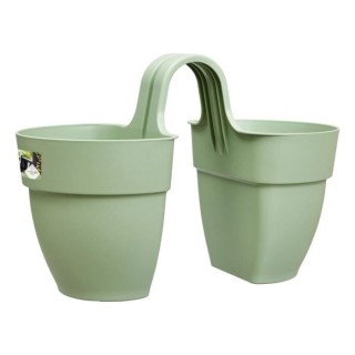 ELHO - Pot de fleurs - Vibia Campana Flower Twin 21 - Vert Pistache -