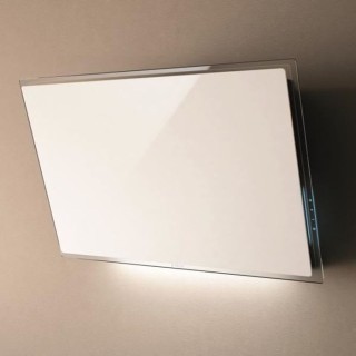 Hotte décorative ELICA ELLE WH/F/80 L 80 cm - Blanc verre - Evacuatio