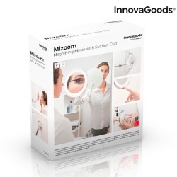 Miroir grossissant à LED avec bras flexible et ventouse Mizoom InnovaGoods IG814786 (Reconditionné C)