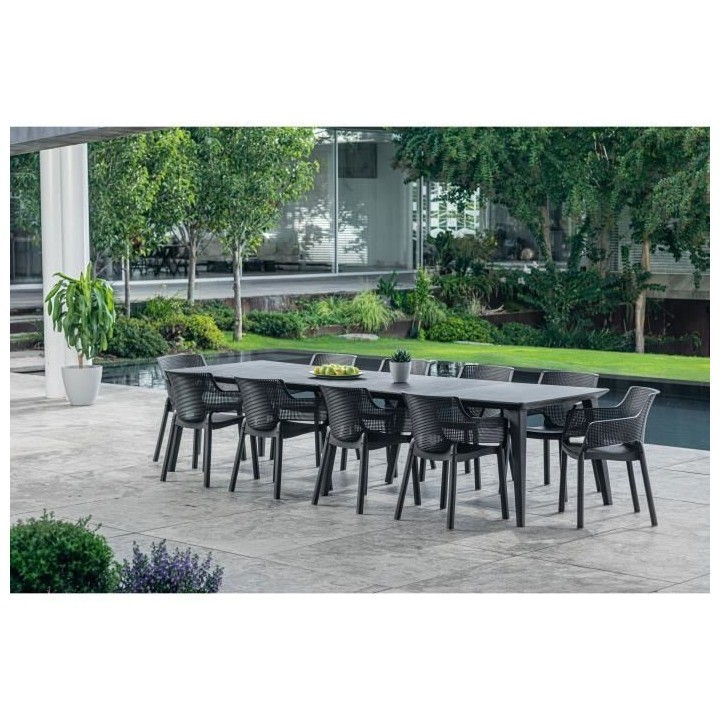 Allibert by KETER – Elisa – lot de 6 fauteuils de jardin – en r