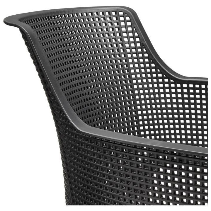 Allibert by KETER – Elisa – lot de 6 fauteuils de jardin – en r