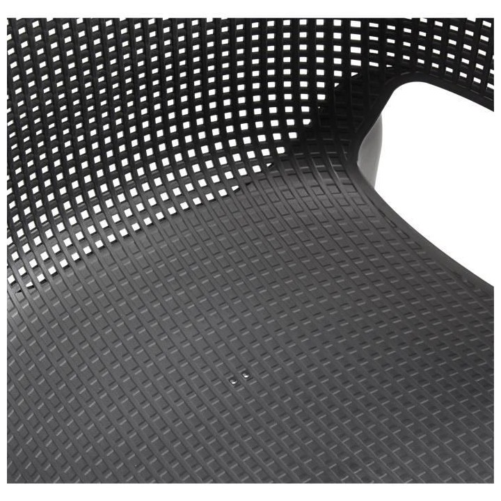 Allibert by KETER – Elisa – lot de 6 fauteuils de jardin – en r