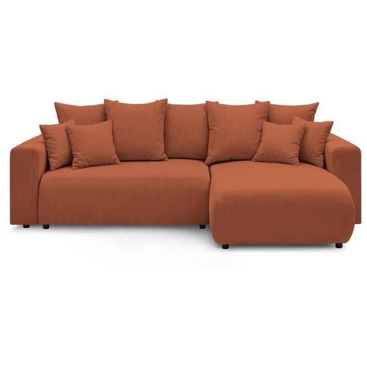 BOBOCHIC - Canape d'angle convertible réversible ELVI - 4 places - 28