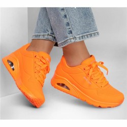 Chaussures de sport pour femme Skechers Uno - Night Shades Orange