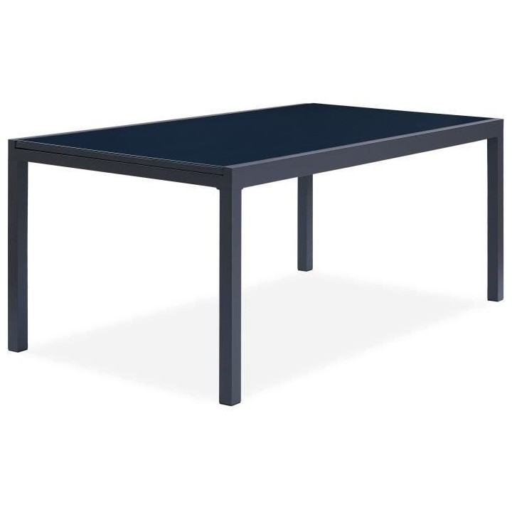 Ensemble repas de jardin 6 a 8 personnes Alu.- Table extensible 180/24