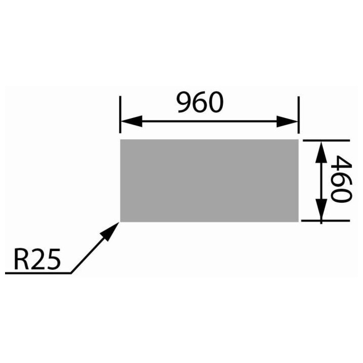 EWI Evier cuisine a encastrer 1 grand bac + 1 égouttoir Emeraude - R