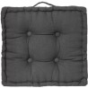 Coussin de sol Karlos - 40 x 40 cm - Gris foncé