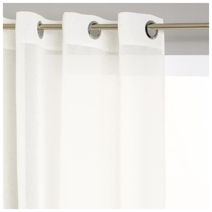 Voilage Etamine - 140 x 240 cm - Ivoire