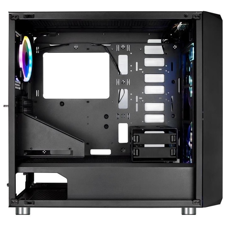 XIGMATEK BOITIER PC Zest - Moyen Tour - RGB - EN41541 - Noir - Verre t