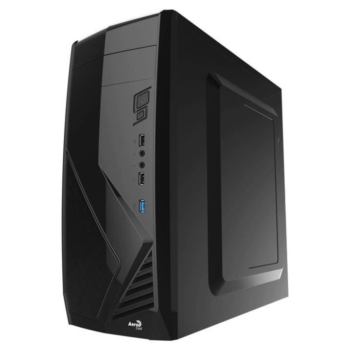 AEROCOOL BOITIER PC CS-1102 - Moyen Tour - Noir - Format ATX (ACCM-PC0