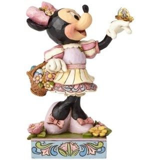 Figurine Disney - ENESCO - Minnie avec Panier Fleurs et oeufs de Pâqu
