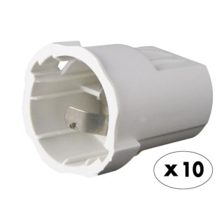 Lot 10 douilles testeurs d'installation B22 ZENITECH