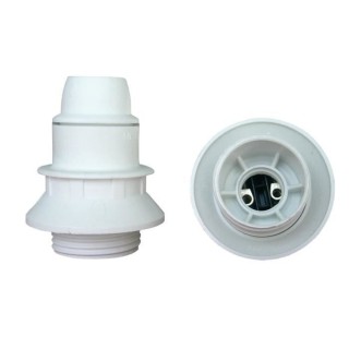 Douille E14 thermoplastique ZENITECH 1 bague blanc