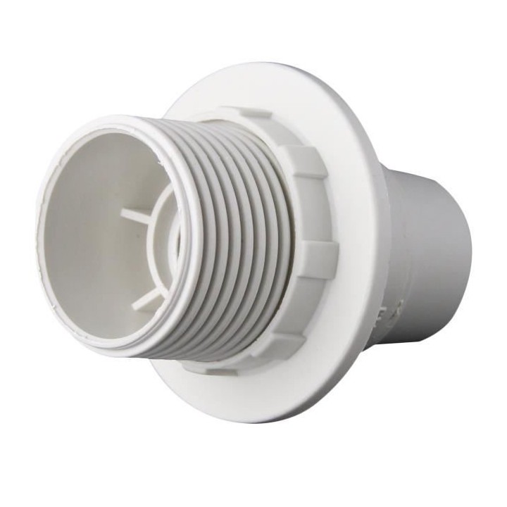Douille E14 thermoplastique ZENITECH 1 bague blanc