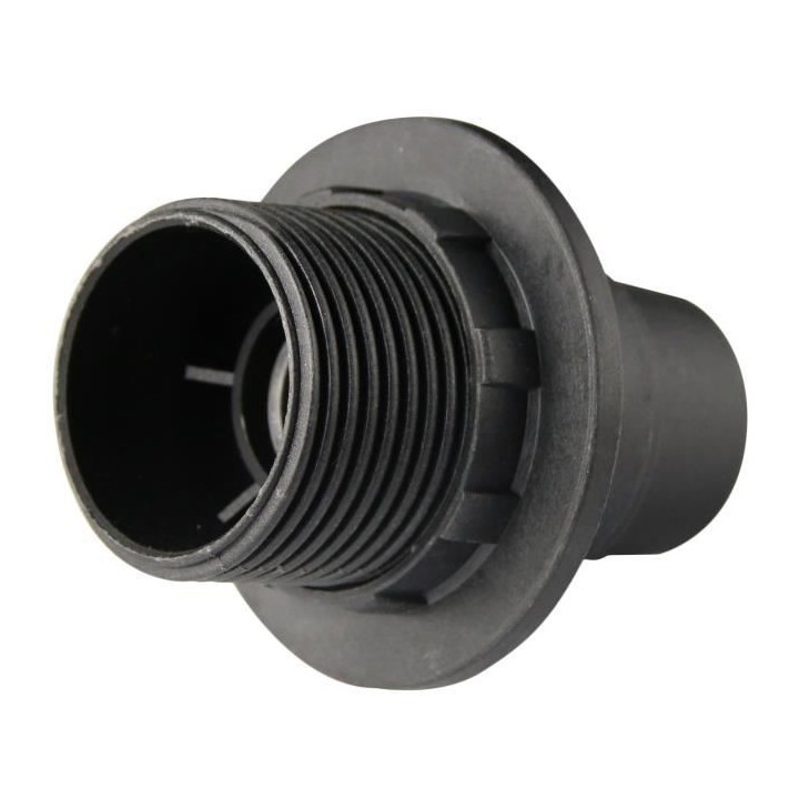 Douille E14 thermoplastique ZENITECH 1 bague noir