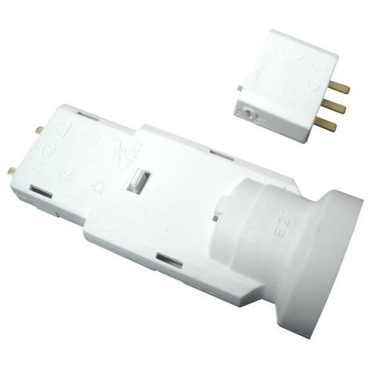 Douille E27 avec fiche DCL 6A 250V ZENITECH