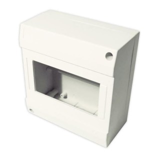 Coffret électrique ZENITECH nu a équiper 1 rangée 6 modules blanc