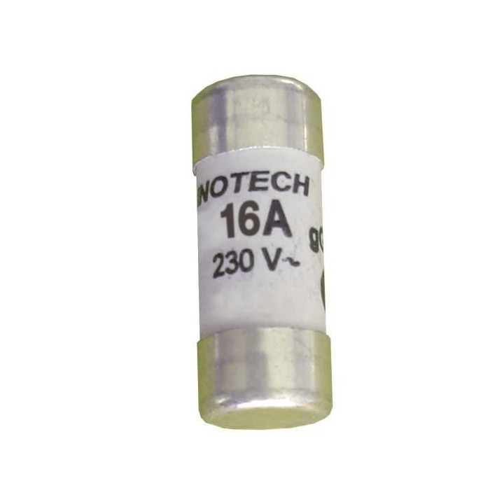 3 fusibles céramique ZENITECH 10,3x25,8mm 16A sans voyant