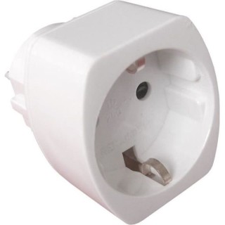 Adaptateur Schuko vers France blanc ZENITECH