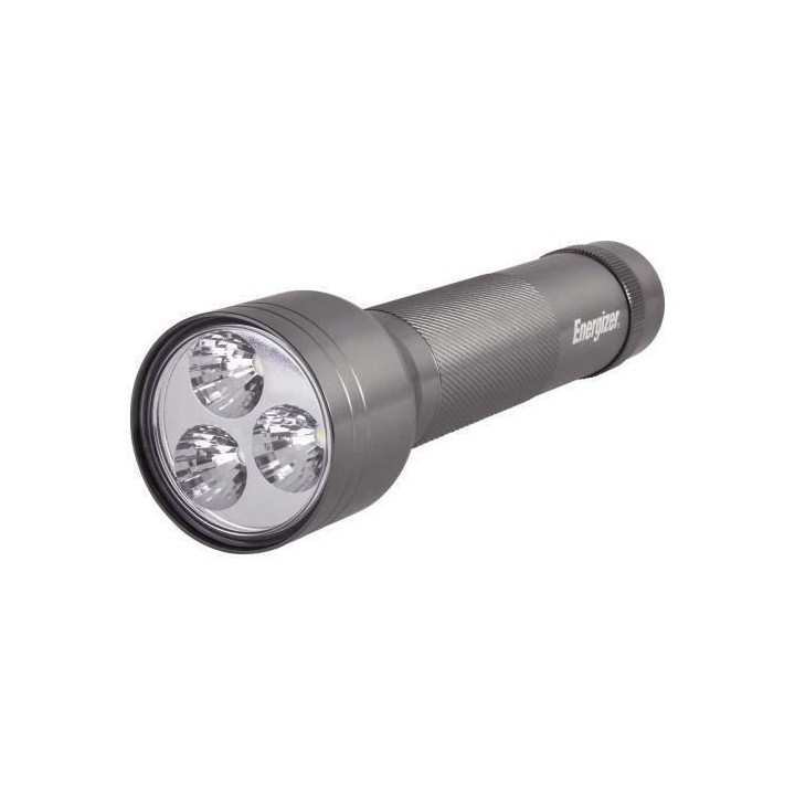 ENERGIZER - Metal Led 135 lumens + 2 Piles D - Torche a main avec larg