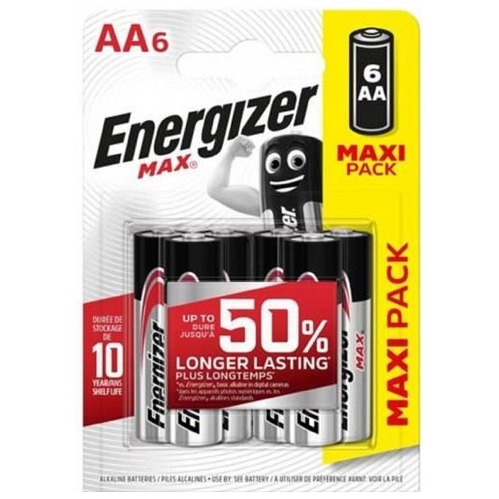 ENERGIZER Max Piles Alkalines AA x6