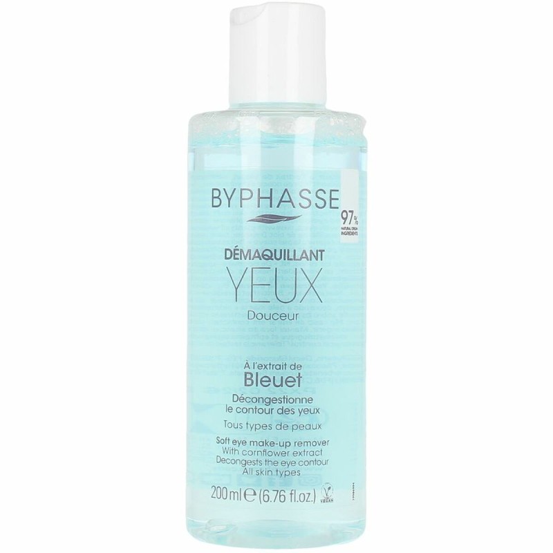 Démaquillant yeux Byphasse   Bleuet 200 ml