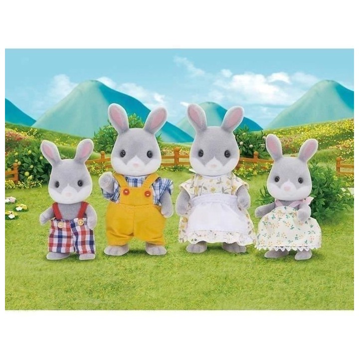SYLVANIAN FAMILIES - 4030 - La famille lapin gris - Les familles
